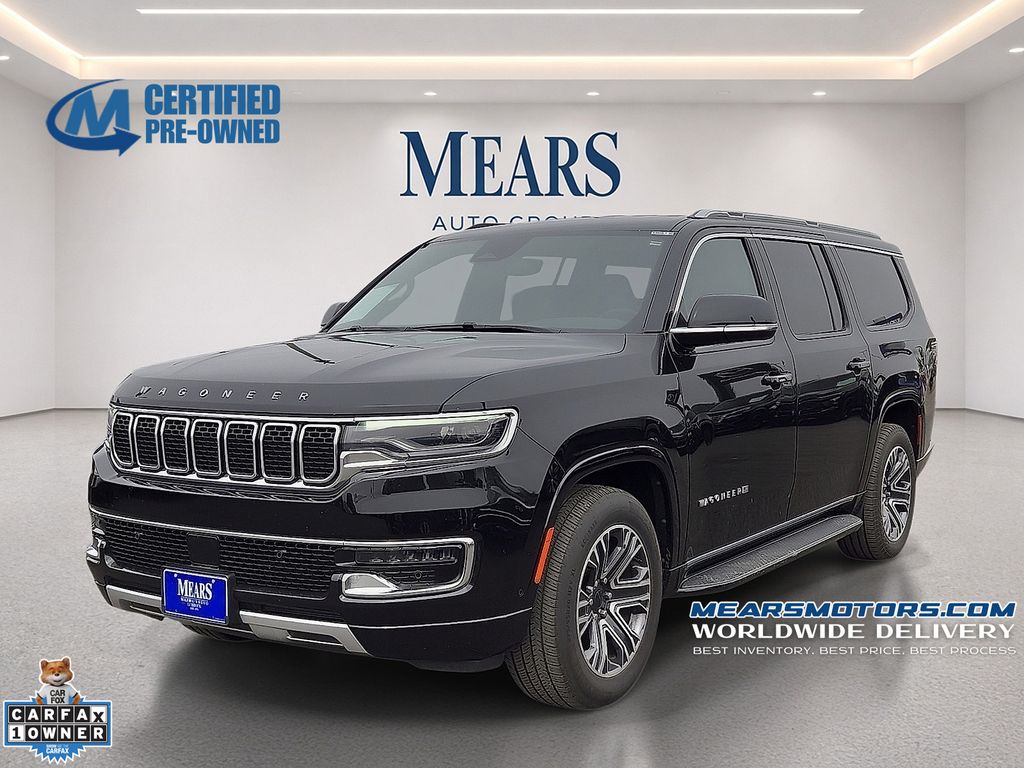 Diamond Black Crystal Pearlcoat 2024 Jeep Wagoneer L Series II RWD SUV / Crossover 4X2 8-Speed Automatic