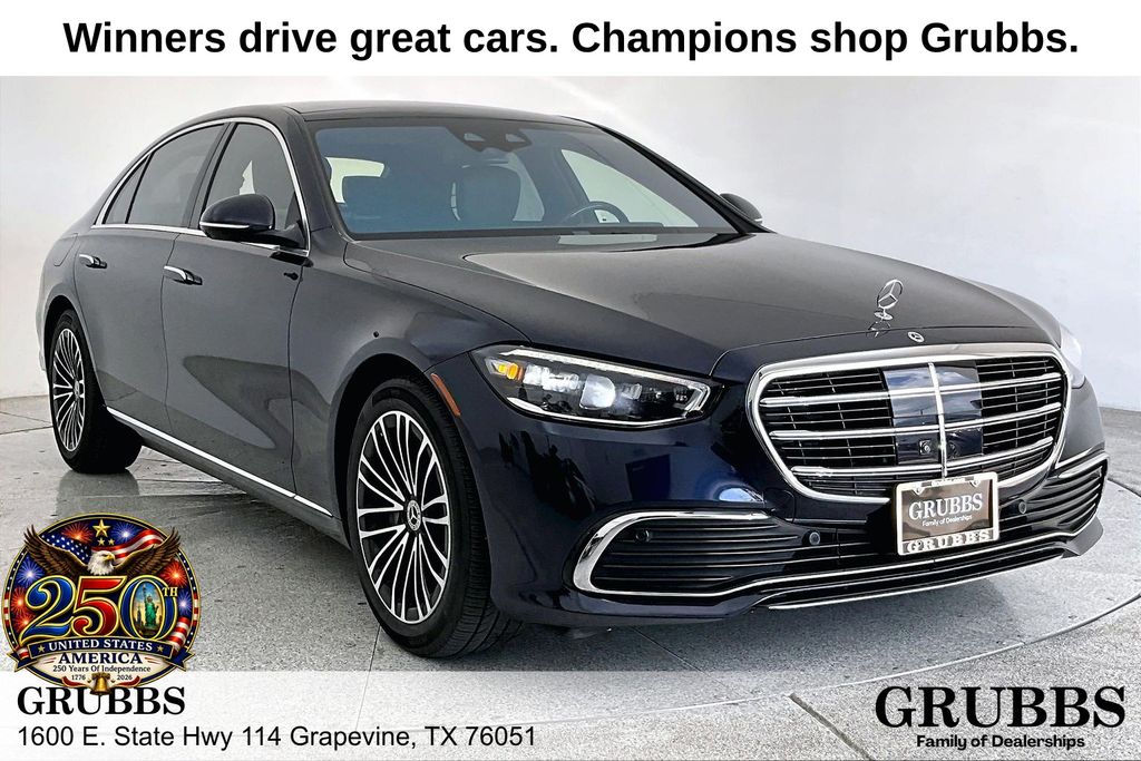 Nautical Blue 2023 Mercedes-Benz S-Class Sedan All-Wheel Drive 9-Speed Automatic
