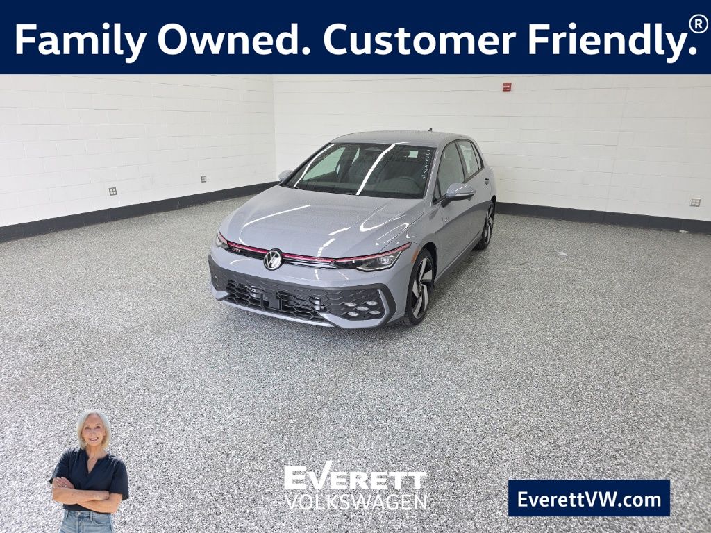Moonstone Gray 2026 Volkswagen Golf GTI Hatchback Front-Wheel Drive 7-Speed Dual Clutch