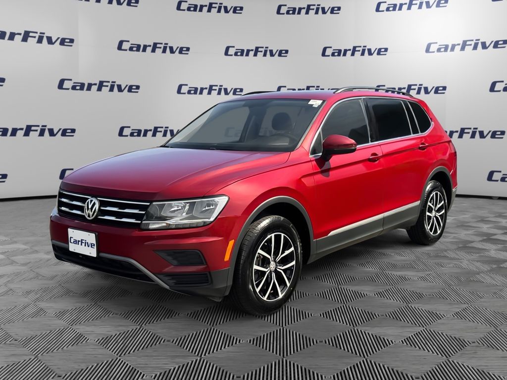Cardinal Red Metallic 2021 Volkswagen Tiguan SUV / Crossover All-Wheel Drive 8-Speed Automatic