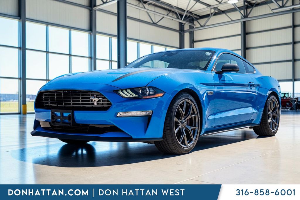 Blue 2022 Ford Mustang Coupe Rear-Wheel Drive Automatic