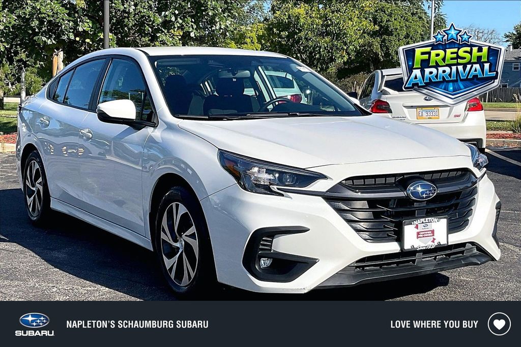 Crystal White Pearl 2025 Subaru Legacy Sedan All-Wheel Drive Continuously Variable Transmission