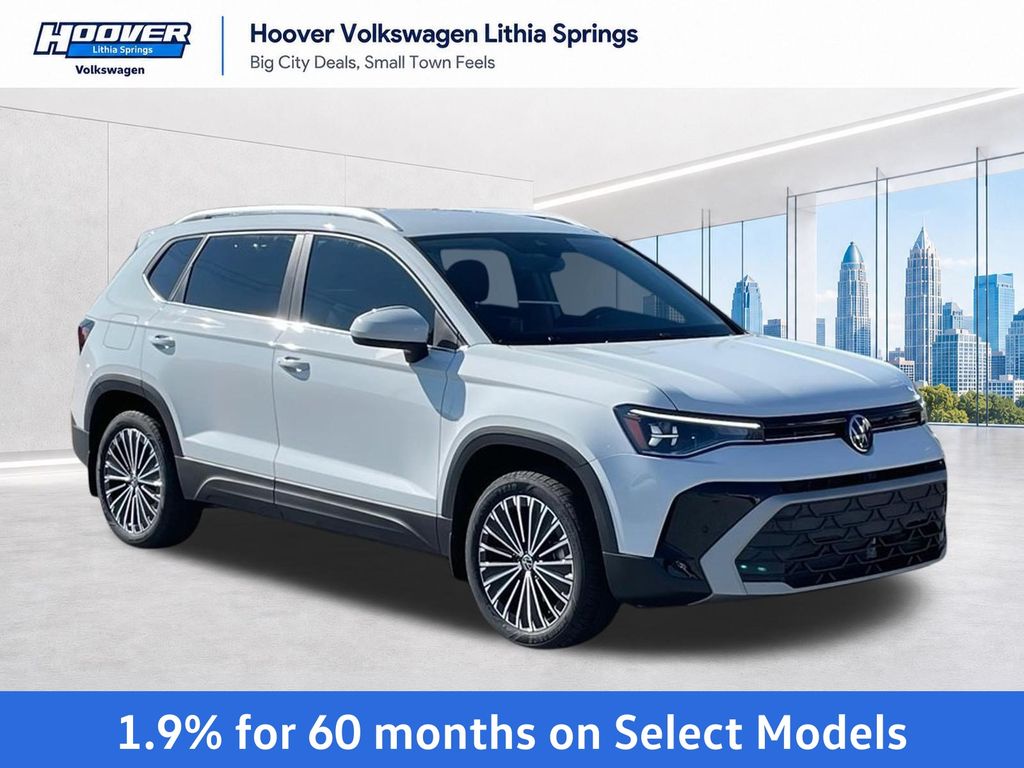 Pure White 2026 Volkswagen Taos SUV / Crossover Front-Wheel Drive 8-Speed Automatic