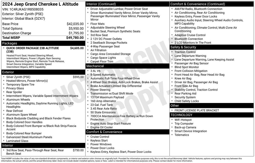 Used 2024 Jeep Grand Cherokee L SUV