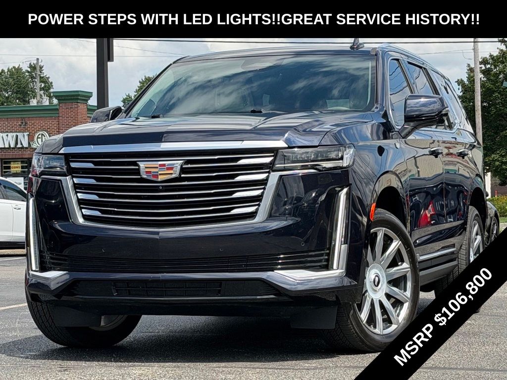 Dark Moon Blue Metallic 2021 Cadillac Escalade SUV / Crossover Four-Wheel Drive