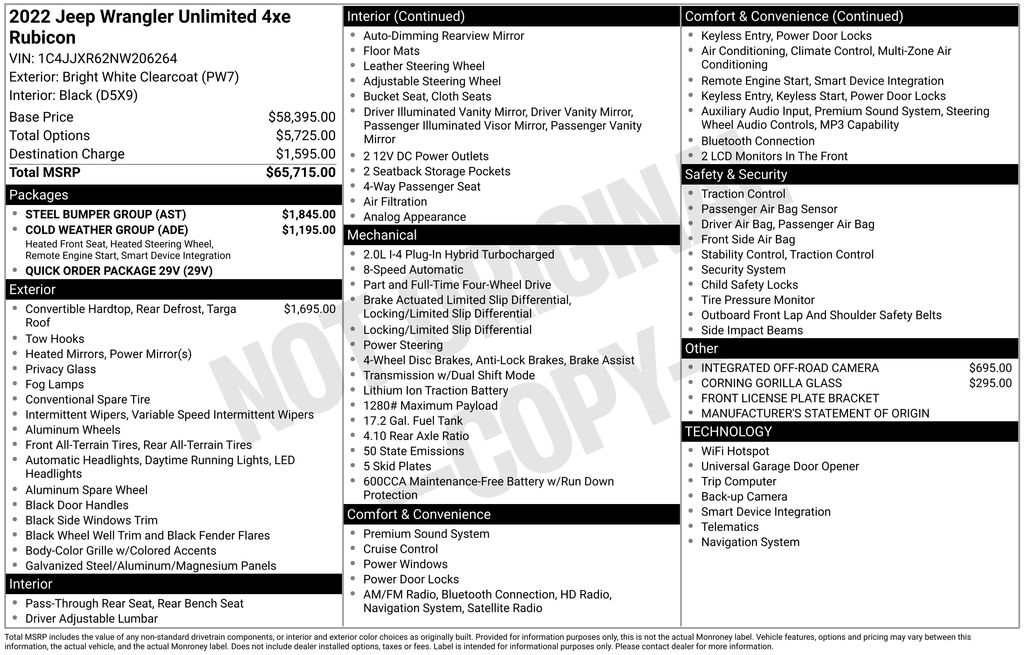 Used Car 2022 Jeep Wrangler  Unlimited Rubicon 4xe For Sale Under $35,000 In Austin, Texas