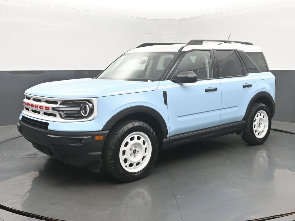 Light Blue 2023 Ford Bronco Sport SUV / Crossover All-Wheel Drive 8-Speed Automatic