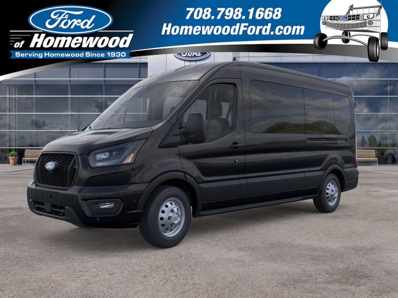 Agate Black Metallic 2026 Ford Transit Cargo Van All-Wheel Drive 