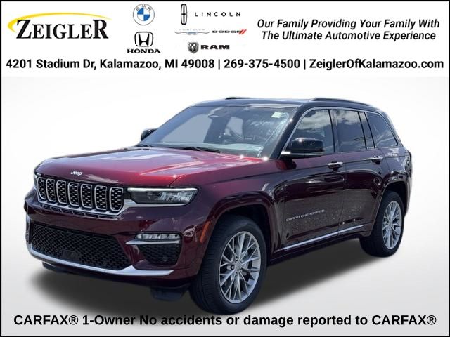 Velvet Red Pearlcoat 2025 Jeep Grand Cherokee SUV / Crossover Four-Wheel Drive 8-Speed Automatic