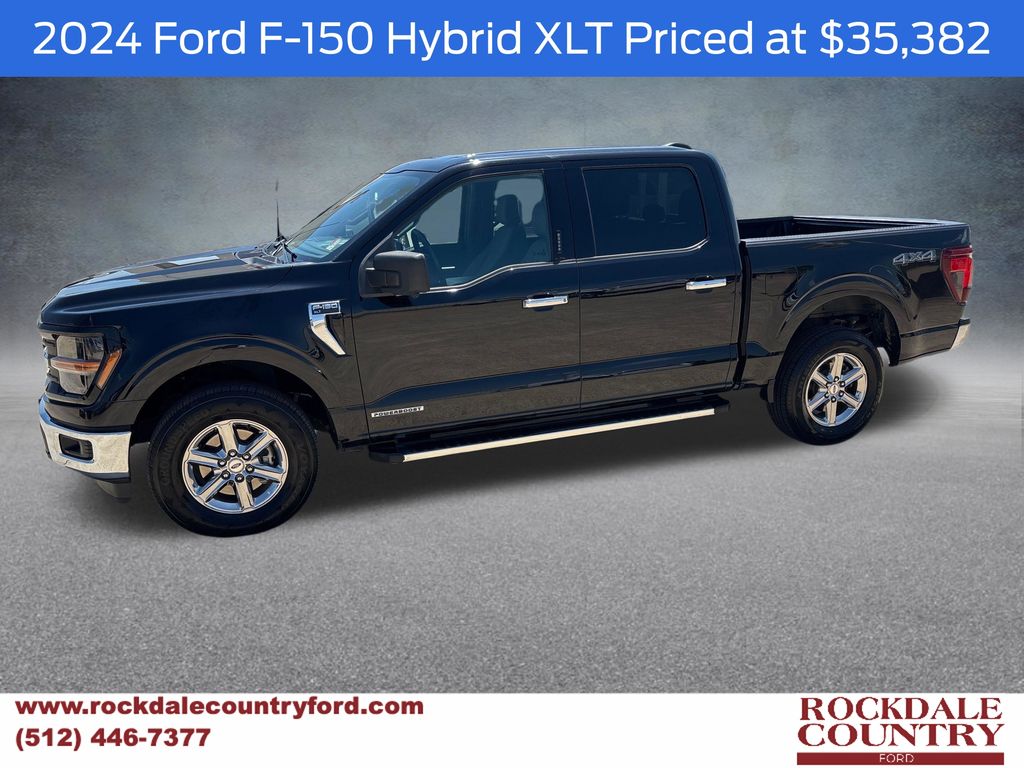 Black Metallic 2024 Ford F-150 Pickup Truck Four-Wheel Drive Automatic