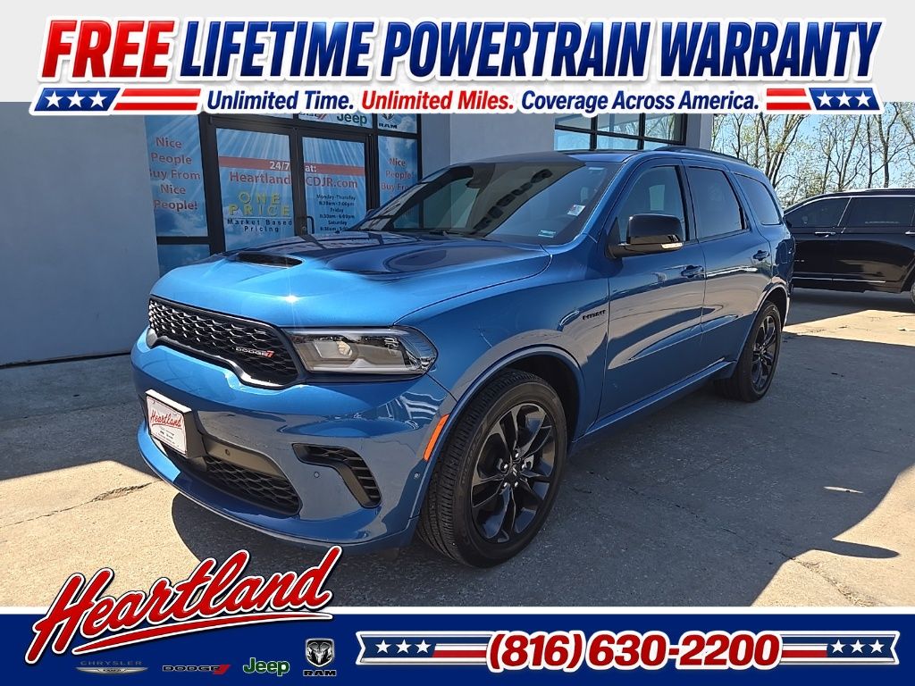 Blue (Frostbite Pearlcoat) 2024 Dodge Durango SUV / Crossover All-Wheel Drive 8-Speed Automatic