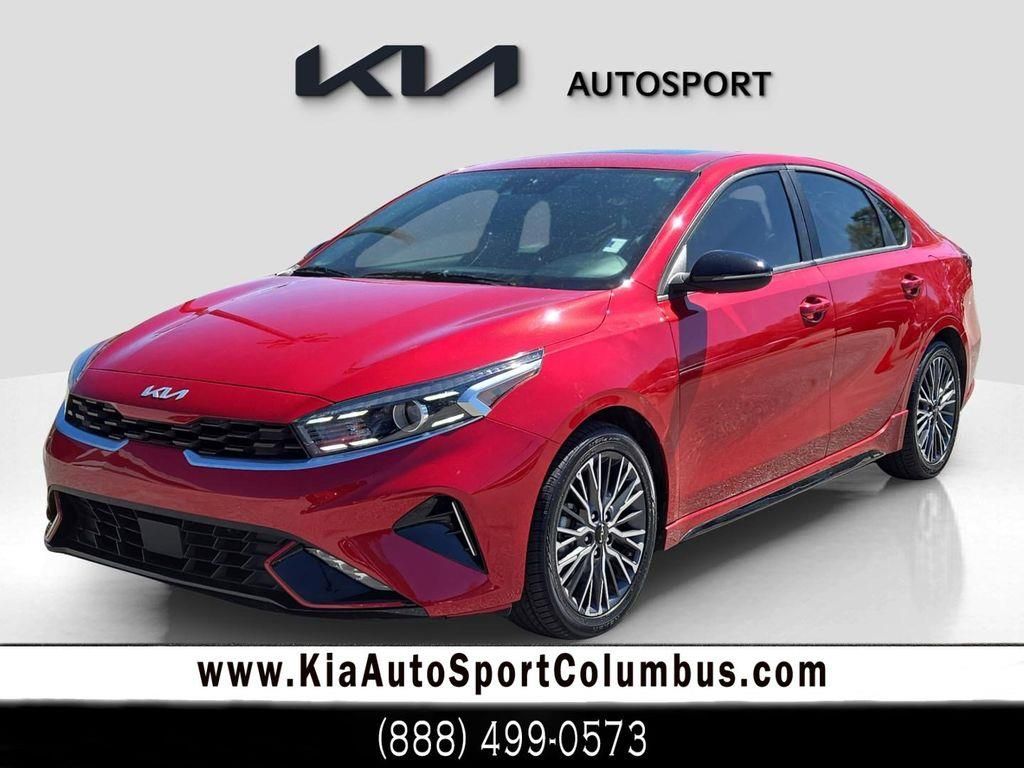 Currant Red 2024 Kia Forte GT-Line FWD Sedan Front-Wheel Drive Continuously Variable Transmission
