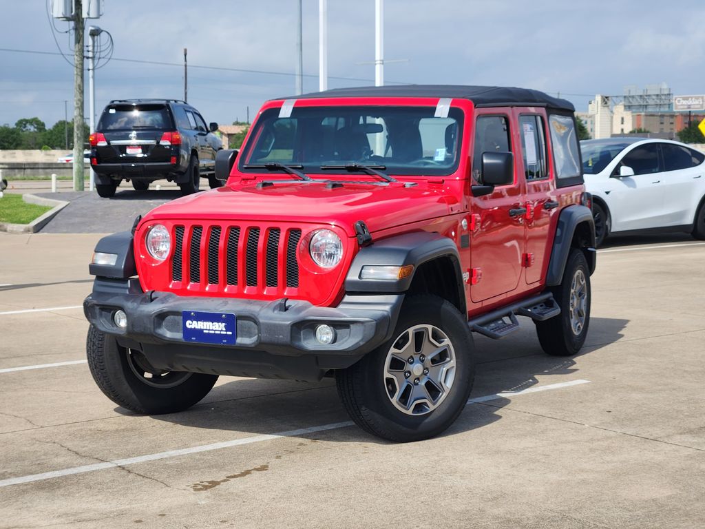 Firecracker Red Clearcoat 2018 Jeep Wrangler Unlimited Sport 4WD SUV / Crossover Four-Wheel Drive 8-Speed Automatic