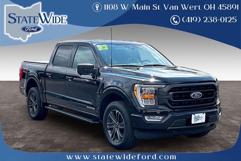 Black Metallic 2023 Ford F-150 Pickup Truck Four-Wheel Drive Automatic