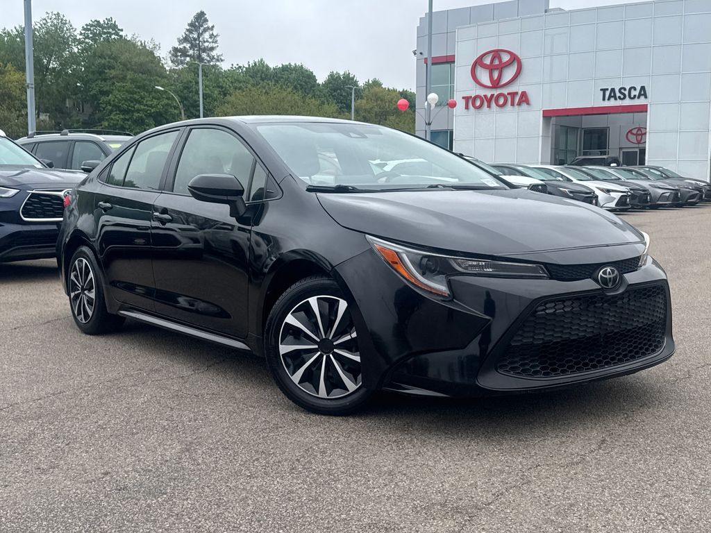 Black Sand Pearl 2020 Toyota Corolla LE FWD Sedan Front-Wheel Drive Continuously Variable Transmission