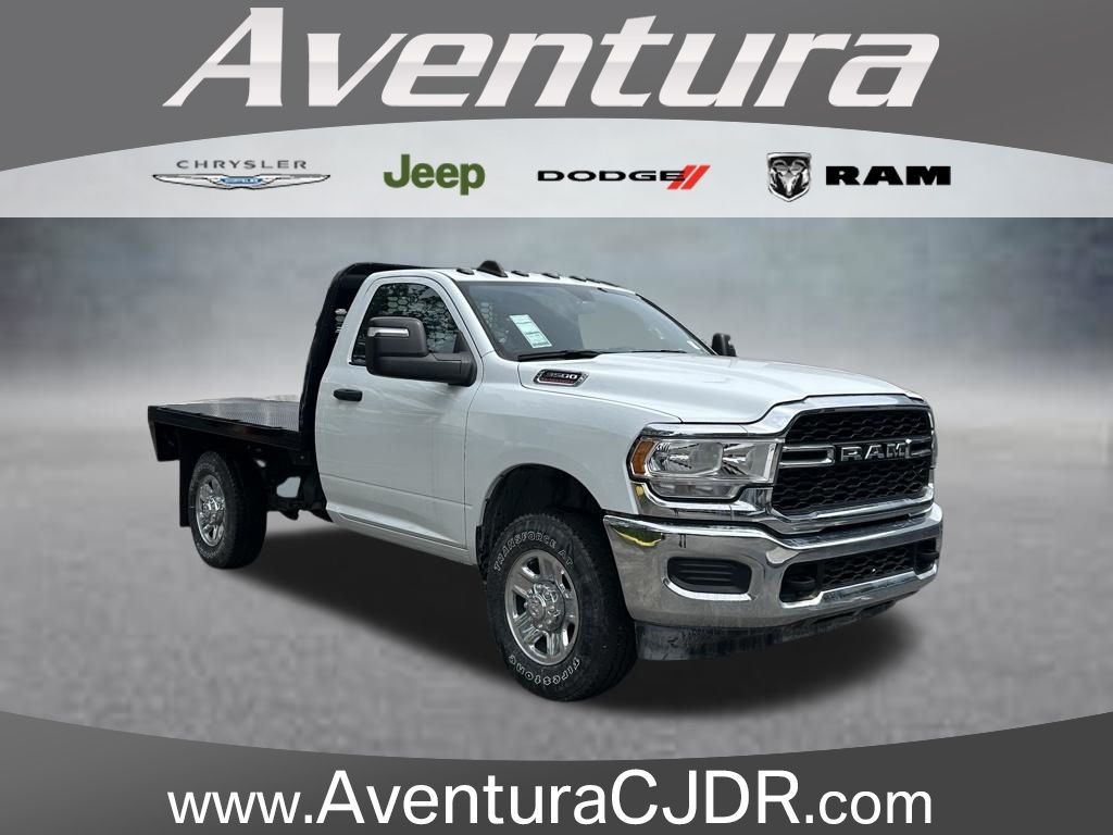 Bright White Clearcoat 2024 RAM 3500 Pickup Truck Four-Wheel Drive 8-Speed Automatic