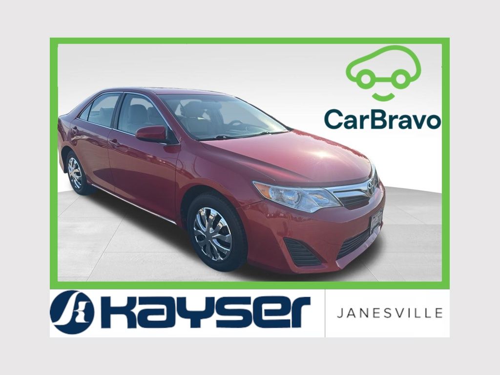 Red 2014 Toyota Camry LE Sedan Front-Wheel Drive 6-Speed Automatic