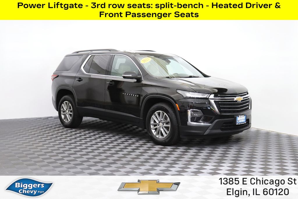 Black Metallic 2023 Chevrolet Traverse SUV / Crossover Four-Wheel Drive 9-Speed Automatic