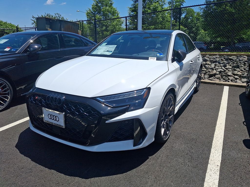 Arkona White 2026 Audi RS 3 2.5T quattro Sedan All-Wheel Drive 7-Speed Automatic