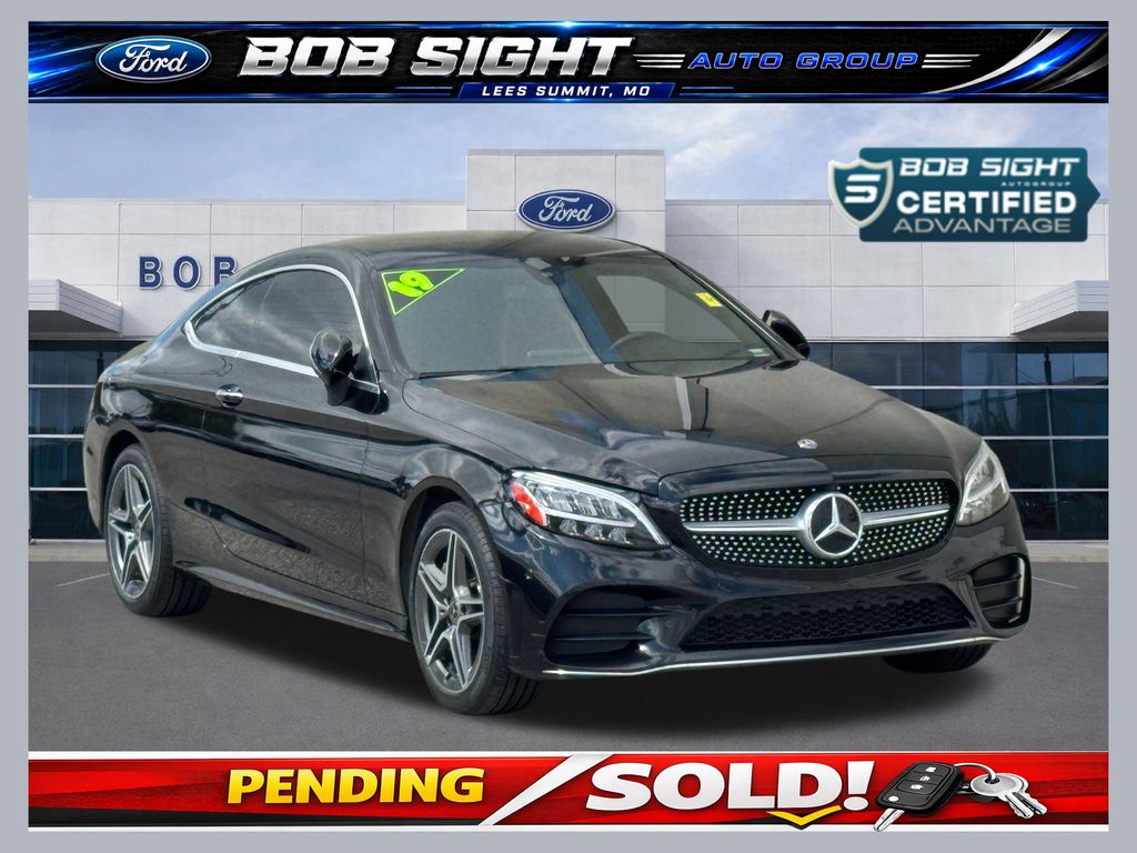 Obsidian Black Metallic 2019 Mercedes-Benz C-Class Sedan All-Wheel Drive 9-Speed Automatic