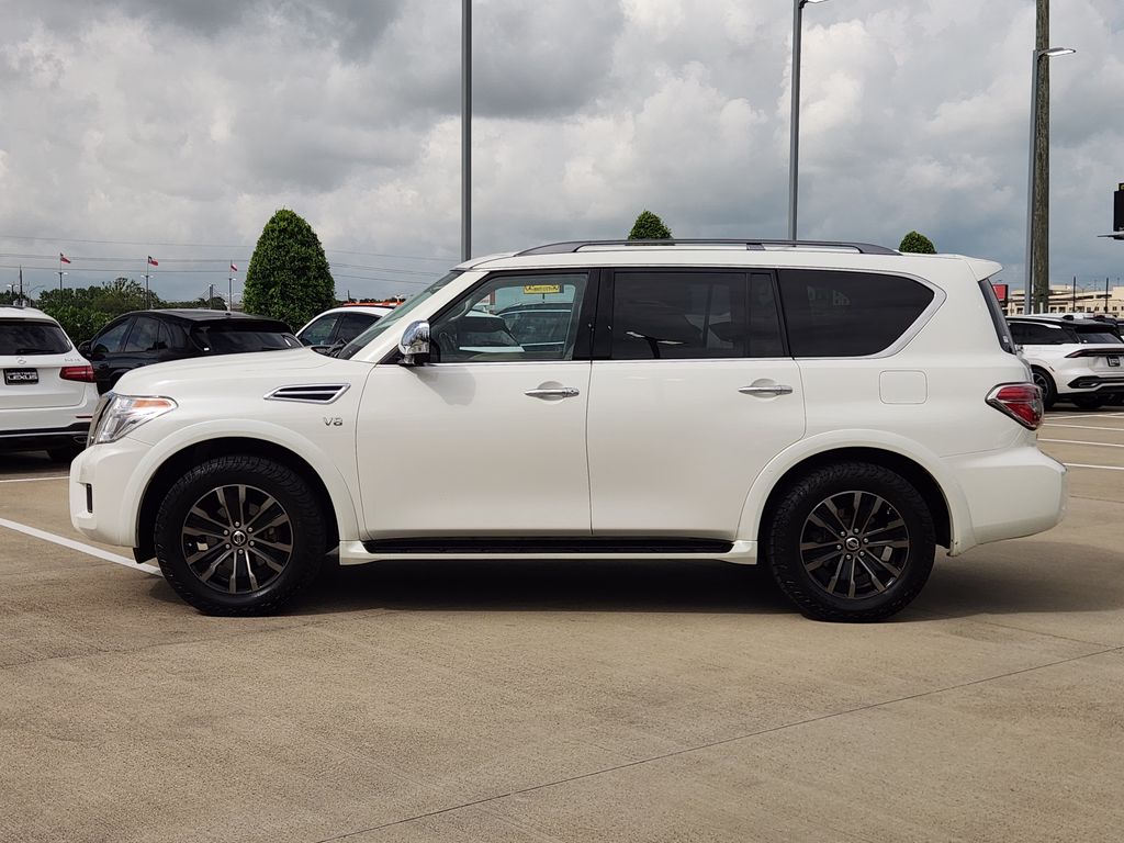 2019 Nissan Armada Platinum White at Bravo Nissan