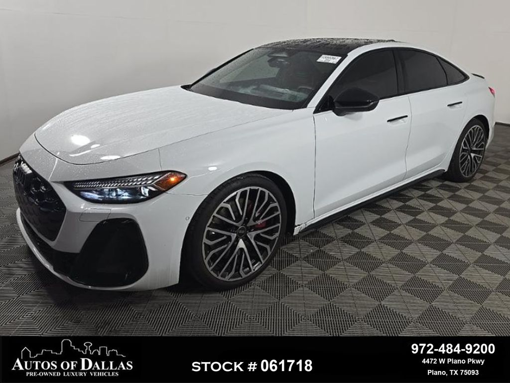 Glacier White 2025 Audi S5 3.0T quattro Premium Plus Sedan All-Wheel Drive 7-Speed Automatic