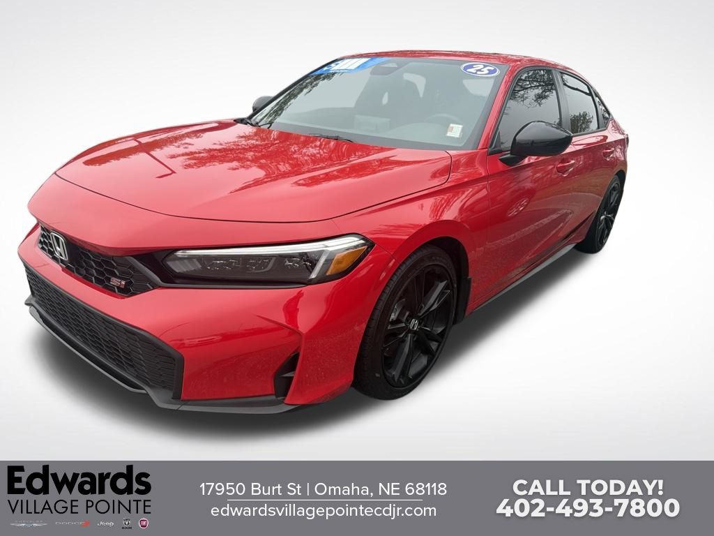 Red 2025 Honda Civic Sedan  6-Speed Manual
