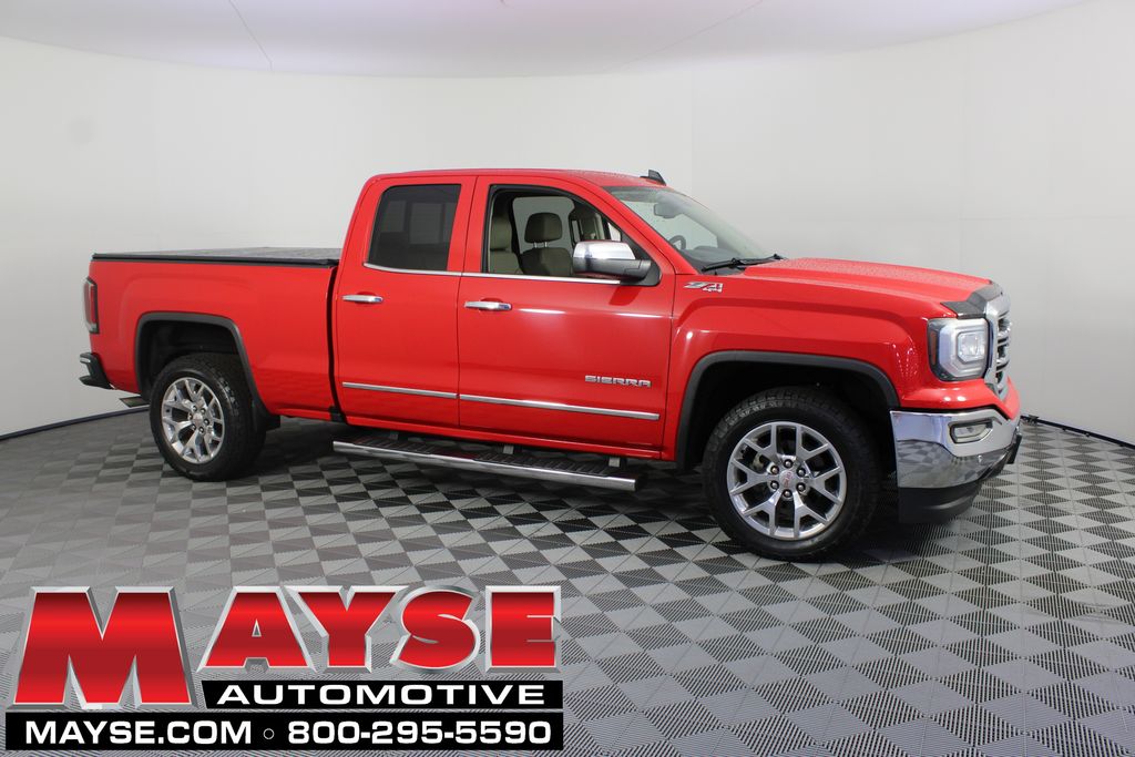 Cardinal Red 2016 GMC Sierra 1500 Pickup Truck Four-Wheel Drive 6-Speed Automatic Overdrive