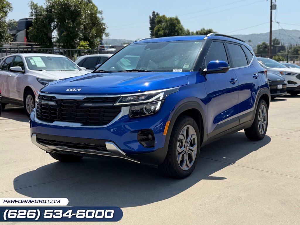 Neptune Blue 2024 Kia Seltos S FWD SUV / Crossover Front-Wheel Drive Continuously Variable Transmission