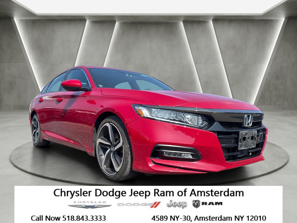 Radiant Red Metallic 2020 Honda Accord Sedan Front-Wheel Drive Continuously Variable Transmission