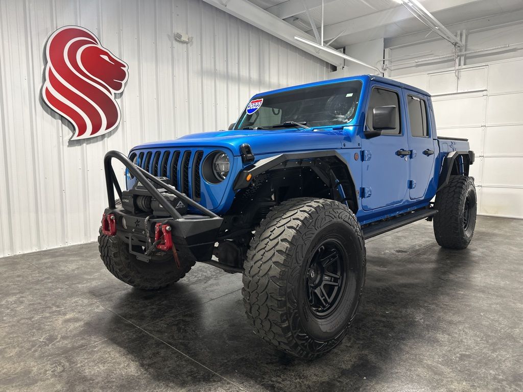 Hydro Blue Pearlcoat 2022 Jeep Gladiator Rubicon Crew Cab 4WD Pickup Truck Four-Wheel Drive 8-Speed Automatic