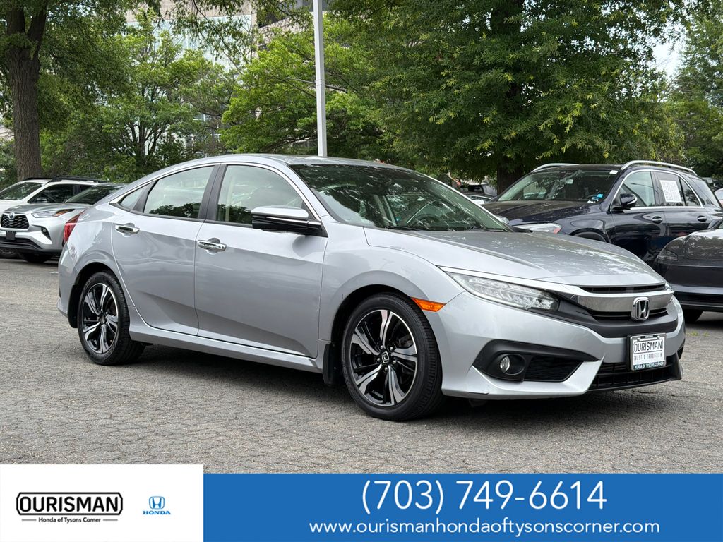 Lunar Silver Metallic 2018 Honda Civic Sedan Front-Wheel Drive Continuously Variable Transmission