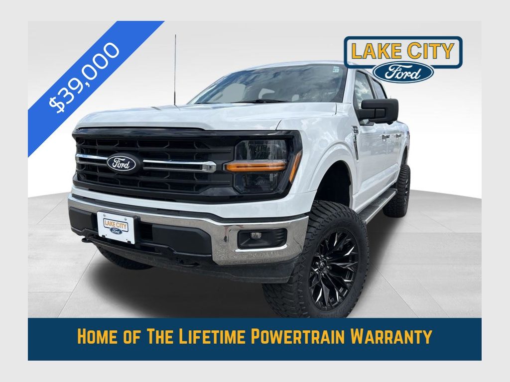 White 2024 Ford F-150 Pickup Truck Four-Wheel Drive Automatic