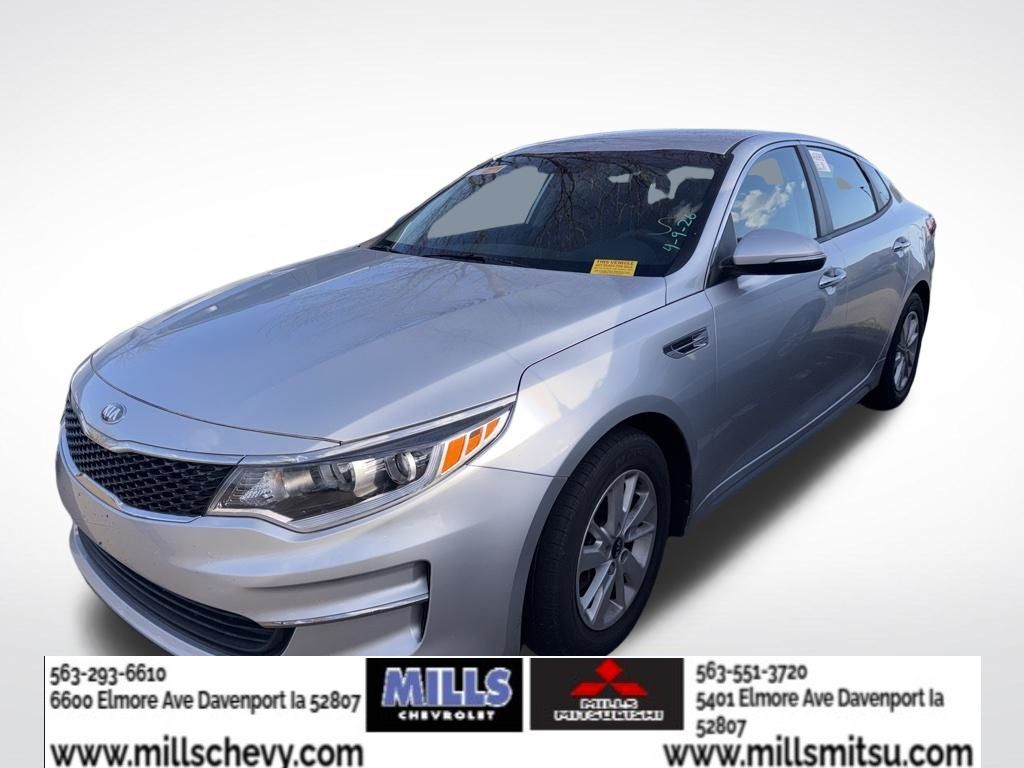 Sparkling Silver 2018 Kia Optima LX Sedan Front-Wheel Drive 6-Speed Automatic