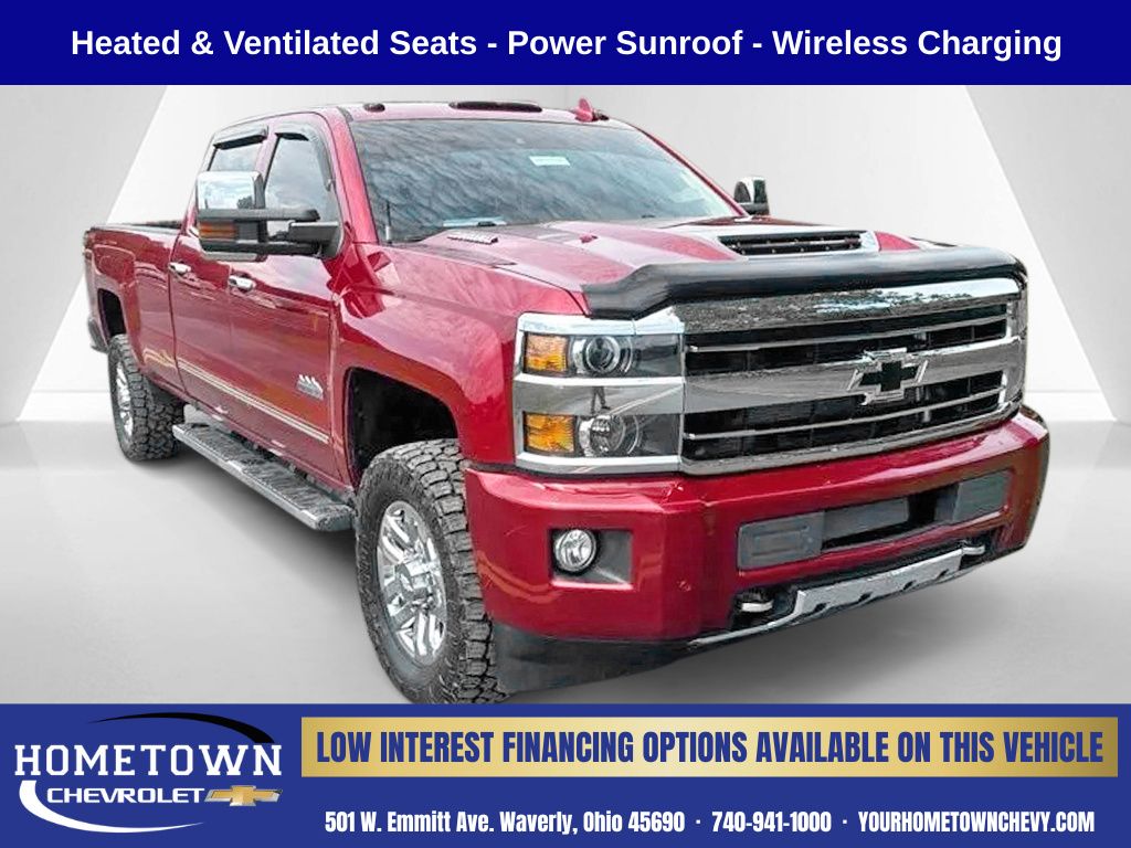 Cajun Red Tintcoat 2019 Chevrolet Silverado 3500HD Pickup Truck Four-Wheel Drive 6-Speed Automatic