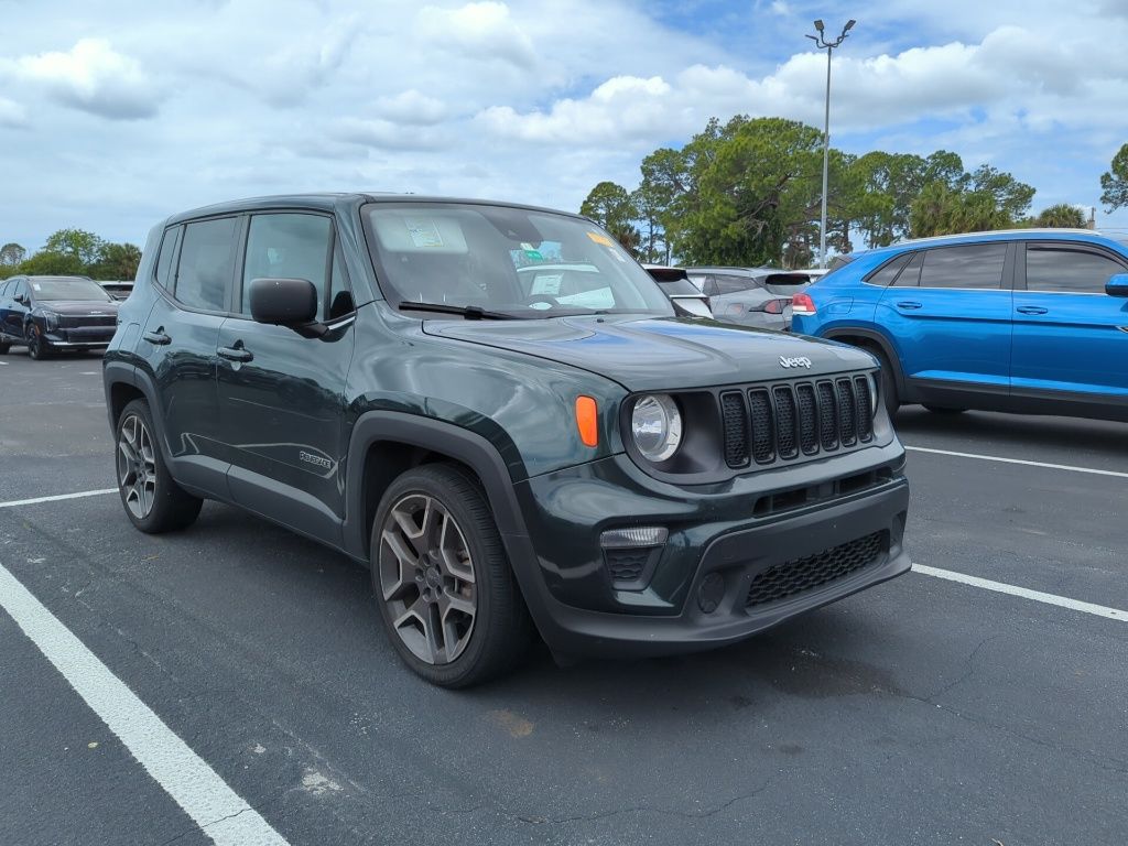 Technogreen Metallic Clearcoat 2021 Jeep Renegade Sport FWD SUV / Crossover Front-Wheel Drive 9-Speed Automatic