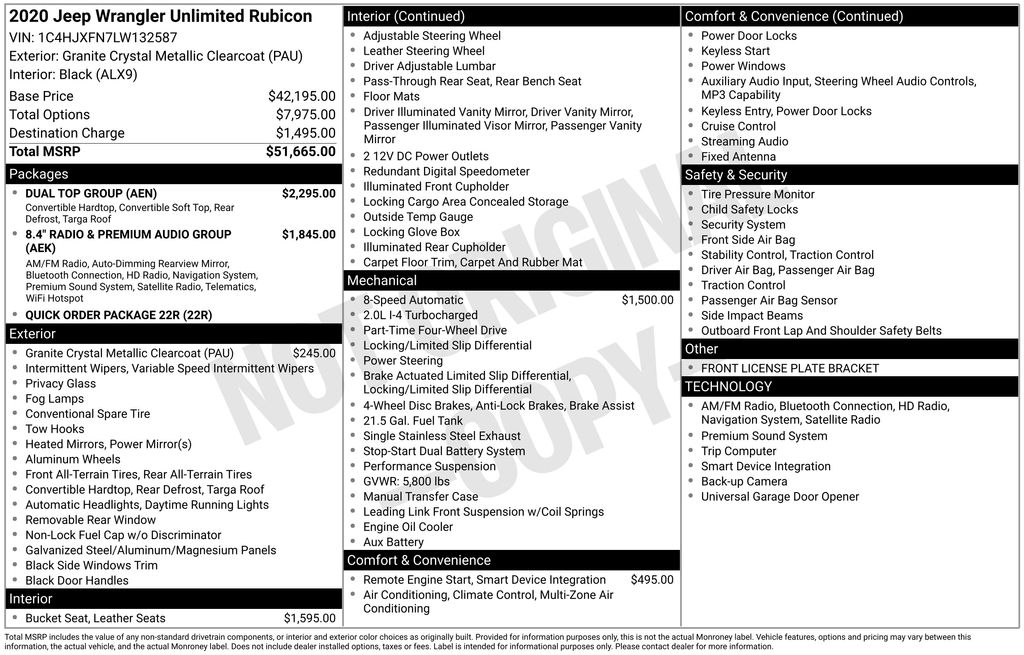 Certified Used 2020 Gray Jeep Unlimited Rubicon image 5