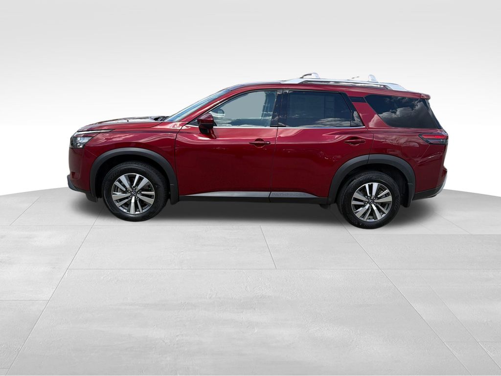 2025 Nissan Pathfinder SL Red at John Sisson Motors