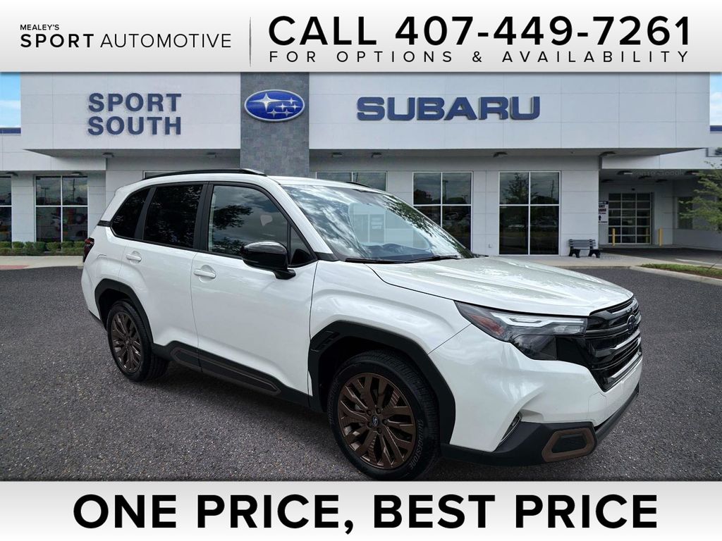 Crystal White Pearl 2025 Subaru Forester Sport Crossover AWD SUV / Crossover All-Wheel Drive Continuously Variable Transmission