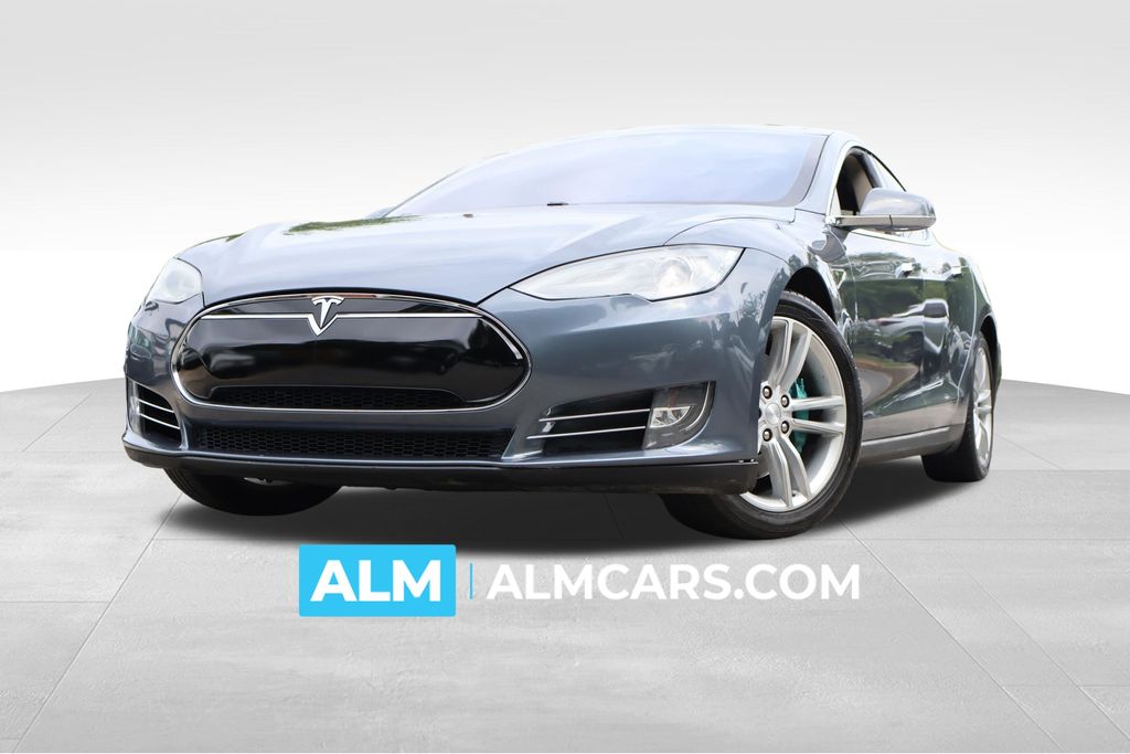 Gray Metallic 2013 Tesla Model S Sedan Rear-Wheel Drive 1-Speed Automatic