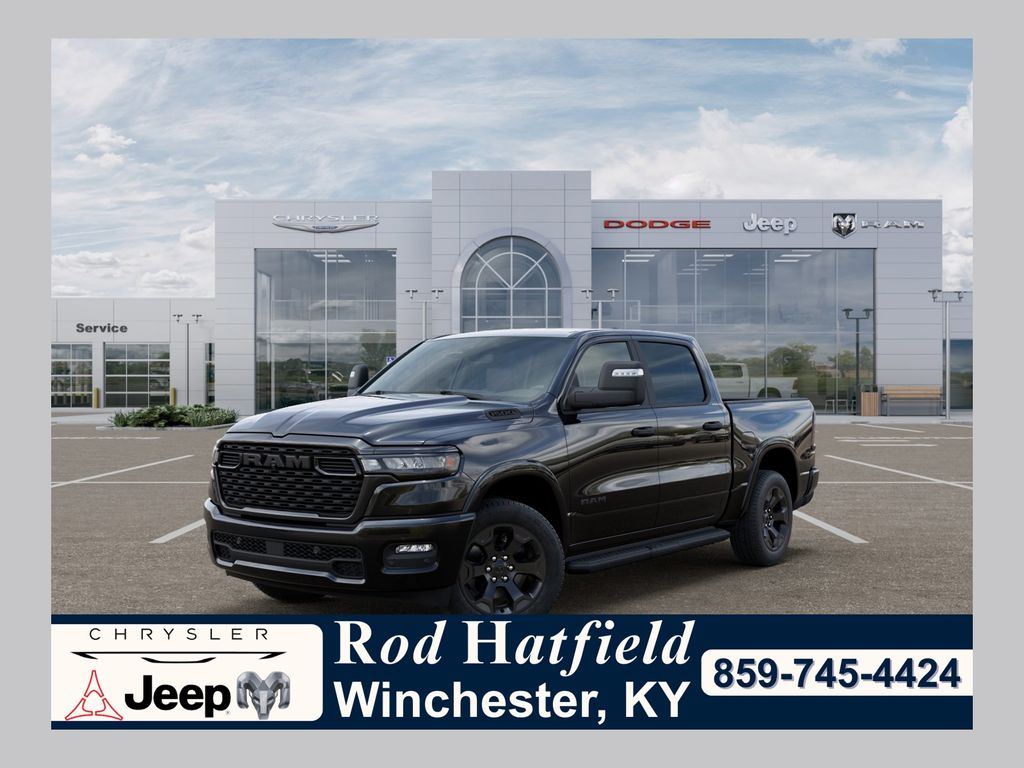 Diamond Black Crystal Pearlcoat 2026 RAM 1500 Big Horn Crew Cab 4WD Pickup Truck Four-Wheel Drive 8-Speed Automatic