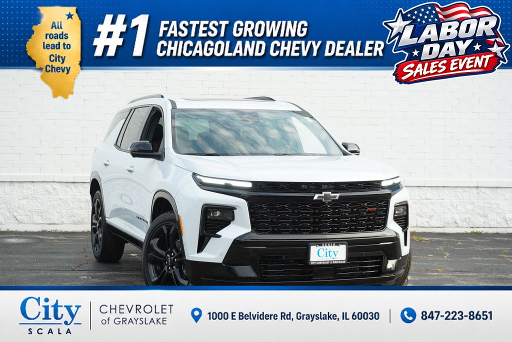 Polar White Tricoat 2027 Chevrolet Traverse SUV / Crossover Four-Wheel Drive 8-Speed Automatic
