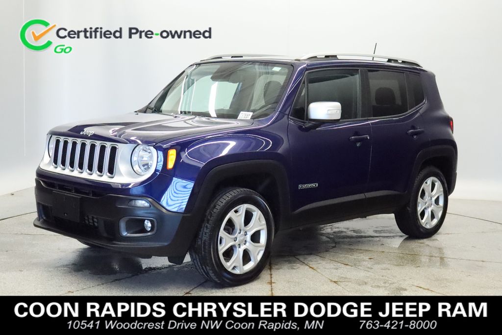 Jetset Blue 2018 Jeep Renegade Limited 4WD SUV / Crossover Four-Wheel Drive 9-Speed Automatic
