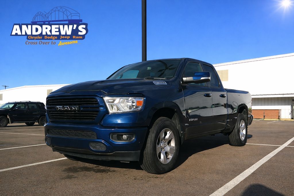 Patriot Blue Pearlcoat 2020 RAM 1500 Big Horn Quad Cab 4WD Pickup Truck Four-Wheel Drive 8-Speed Automatic