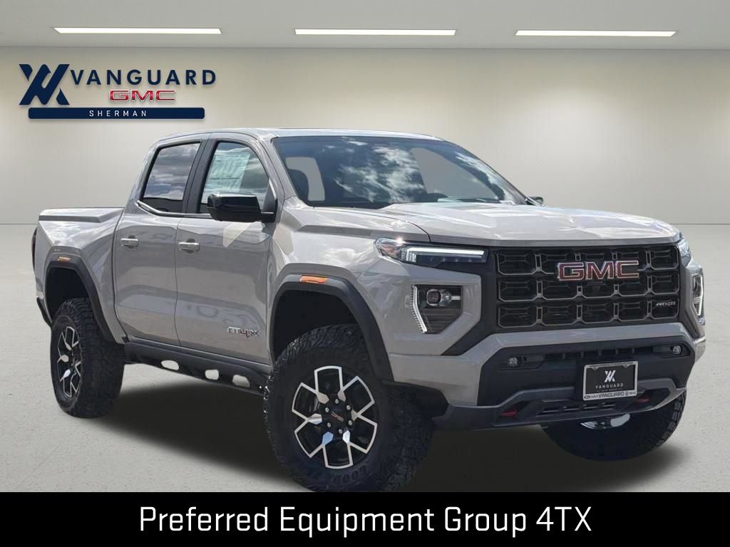 Coastal Dune 2026 GMC Canyon AT4X Crew Cab 4WD Pickup Truck Four-Wheel Drive 8-Speed Automatic