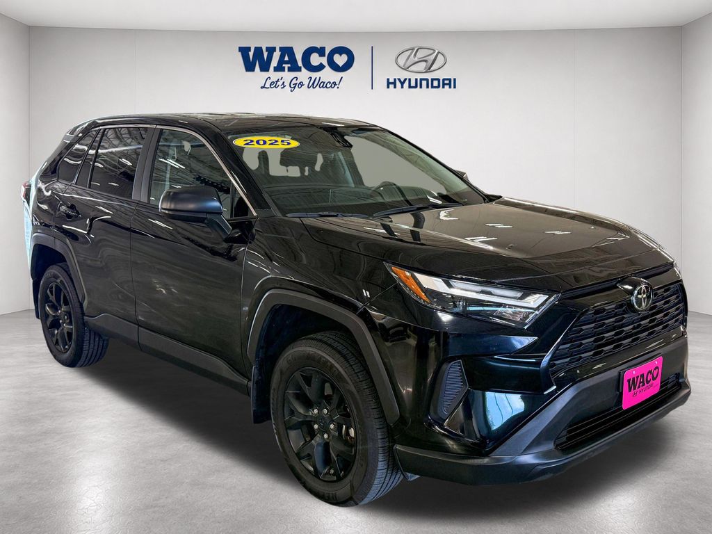 Midnight Black Metallic 2025 Toyota RAV4 LE FWD SUV / Crossover Front-Wheel Drive 8-Speed Automatic