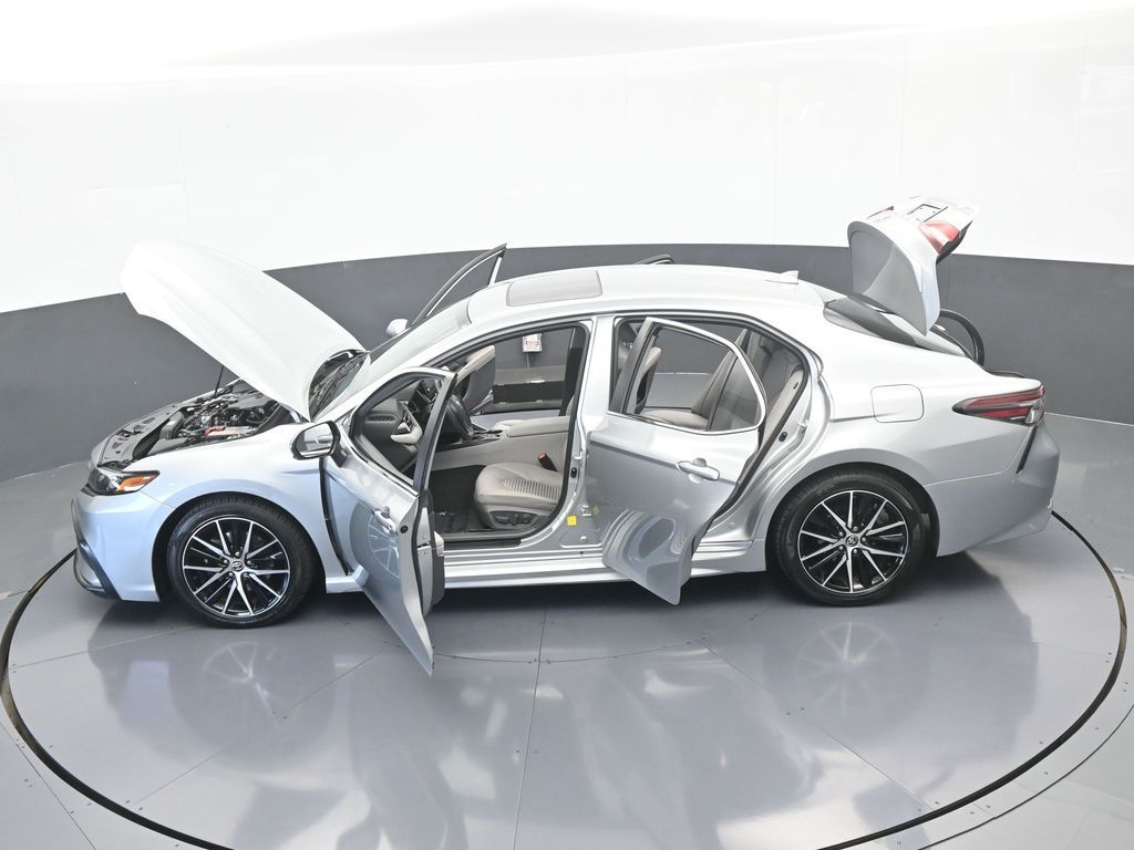 Used 2021 Celestial Silver Metallic Toyota SE image 62