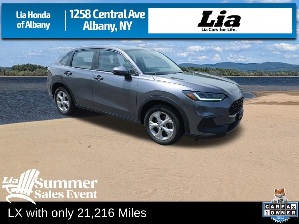 Gray (Modern Steel Metallic) 2024 Honda HR-V LX AWD SUV / Crossover All-Wheel Drive Continuously Variable Transmission