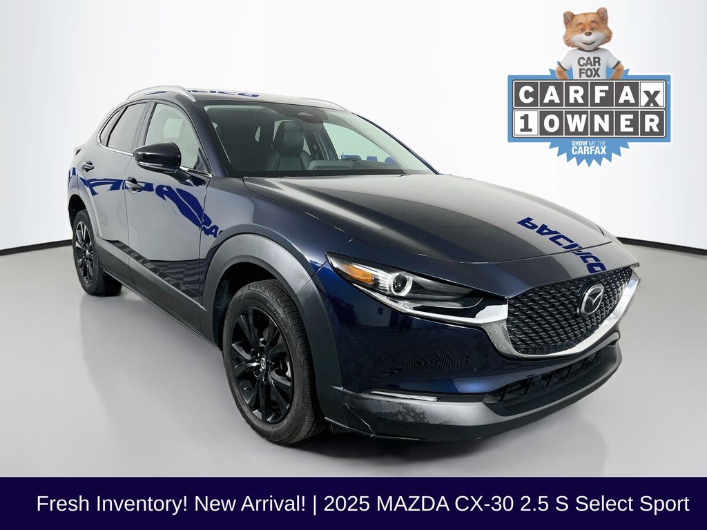 Deep Crystal Blue Mica 2025 Mazda CX-30 SUV / Crossover All-Wheel Drive 6-Speed Automatic