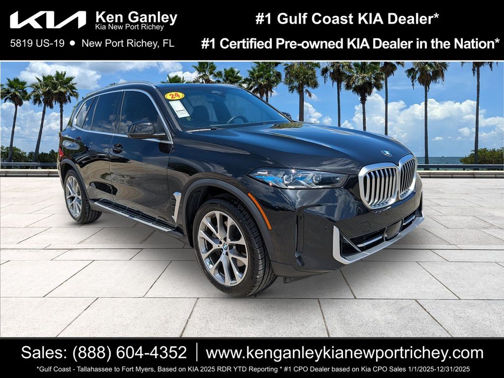 Black Sapphire Metallic 2024 BMW X5 sDrive40i RWD SUV / Crossover Rear-Wheel Drive 8-Speed Automatic